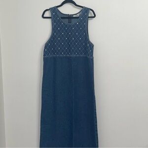 Sunshine Apparel Denim Maxi Dress Size M